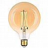 נורת לד גלוב 125 פילמנט פחם אמבר E-27 5W ניתנת לעמעום