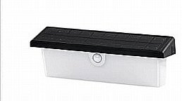 צמוד קיר סולארי שחור IP54 3000K צמוד קיר סולארי שחור IP54 3000K