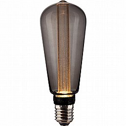 נורת לד לייזר ST60 E-27 2W נורת לד לייזר ST60 E-27 2W