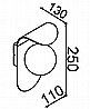 אלון 1 קיר (כולל נורת לד)
