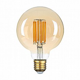 נורת פילמנט לד גלוב 95 15W E27 2000K ניתנת לעמעום נורת פילמנט לד גלוב 95 15W E27 2000K ניתנת לעמעום