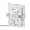 פאנל לד שקוע אינטגרלי מרובע 15X15 12W
