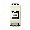 שקע מחשב RJ45 CAT 5E קרם ניסקו סוויץ'
