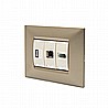 שקע מחשב RJ45 CAT 5E קרם ניסקו סוויץ'