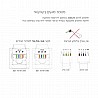 שקע מחשב RJ45 CAT 5E קרם ניסקו סוויץ'