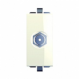 שקע TV קואקס 1 מודול לבן ניסקו סוויץ' שקע TV קואקס 1 מודול לבן ניסקו סוויץ'
