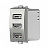 מטען USB כולל 3 יציאות 5V 3.1A טיטניום 1 מודול ניסקו סוויץ'