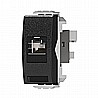 שקע מחשב RJ45 CAT 5E שחור מט ניסקו סוויץ'
