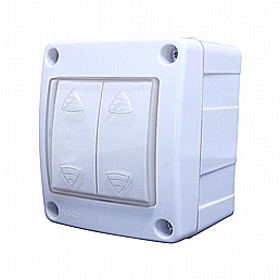 קופסאת סויץ' למפסקים מוגנת מים IP65 עה"ט 2 מודול, מתאימה למפסקים של ניסקו סויץ' קופסאת סויץ' למפסקים מוגנת מים IP65 עה"ט 2 מודול, מתאימה למפסקים של ניסקו סויץ'