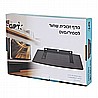 מדף זכוכית שחור לממיר/DVD