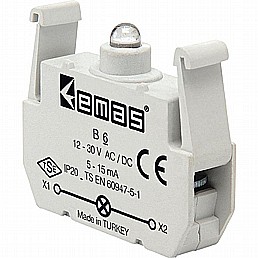 בלוק תאורה לד לסדרה B -B6 12-30V בלוק תאורה לד לסדרה B -B6 12-30V