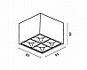 גנתון צמוד 10W ניתן לעמעום