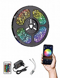 קיט סרט לד WIFI RGB כולל שנאי ושלט מוגן מים קיט סרט לד WIFI RGB כולל שנאי ושלט מוגן מים