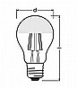 נורת מראה כסף E-27 LED 7W OSRAM