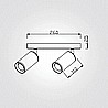 יהב כפול צמוד (כולל נורות לד)