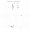 Campanula Dual Lamp Post 1792 By Moretti Luce