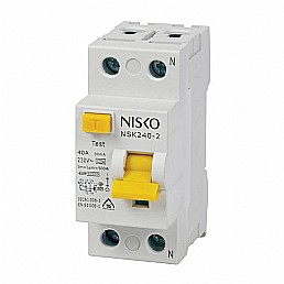 ממסר פחת NSK240-2 2X40/0.03 30mA ממסר פחת NSK240-2 2X40/0.03 30mA