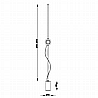 Bungee floor/ceiling lamp By Fabbian