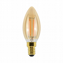 נורת נר פחם אמבר LED 5W E14 ניתנת לעמעום נורת נר פחם אמבר LED 5W E14 ניתנת לעמעום